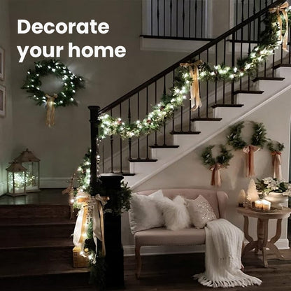 🎄✨Lyskæde med fyrværkeri-effekt af kobbertrå