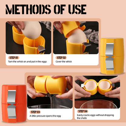 🎊Äggöppnare i rostfritt stål – Knäck, skär och separera ägg enkelt🍳