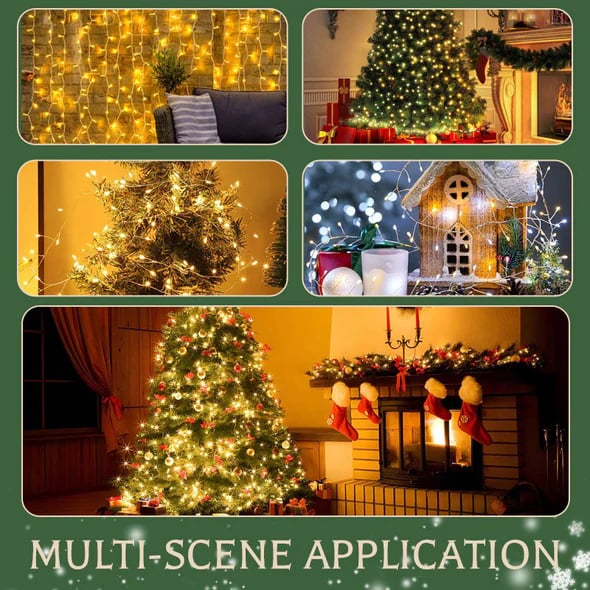 🎄Tidig julkampanj 50% RABATT🎁Ljusslinga av koppartråd för smällare