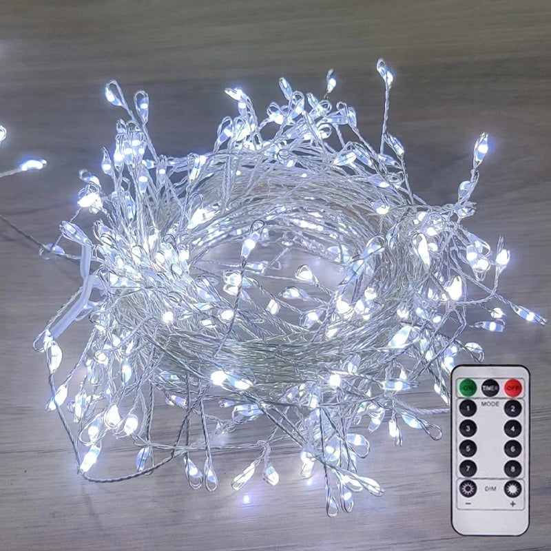 🎄✨Lyskæde med fyrværkeri-effekt af kobbertrå