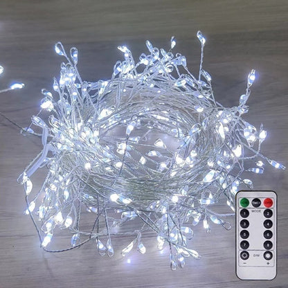 🎄✨Lyskæde med fyrværkeri-effekt af kobbertrå