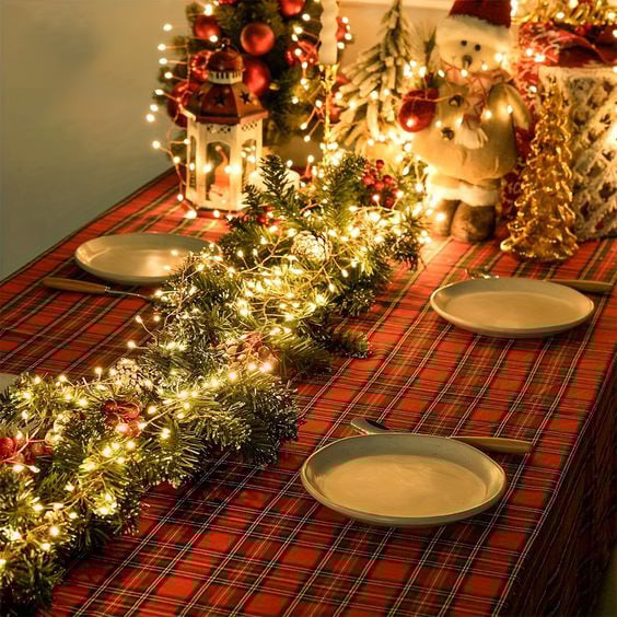 🎄Tidig julkampanj 50% RABATT🎁Ljusslinga av koppartråd för smällare