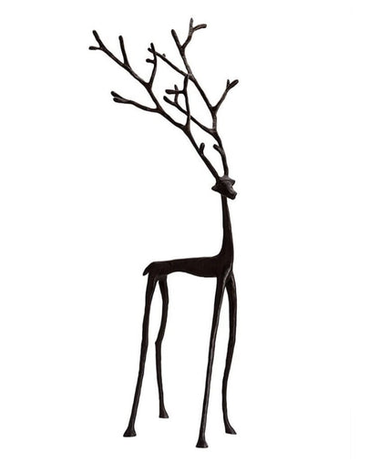 🎅 Julbästsäljare 🦌 Svart renfigur, juldekoration