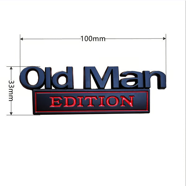 🔥Sommerudsalg 2026 - 🚗 Old Man/Lady Edition bilemblem🔥
