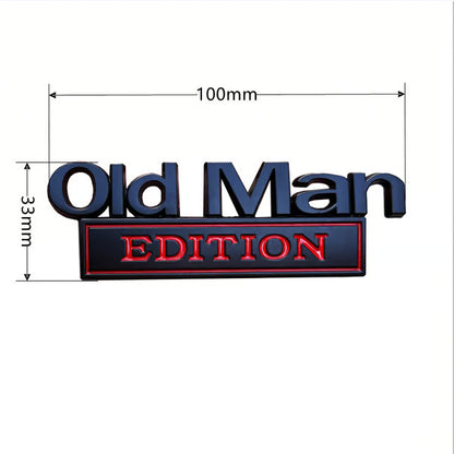 🔥Sommerudsalg 2026 - 🚗 Old Man/Lady Edition bilemblem🔥