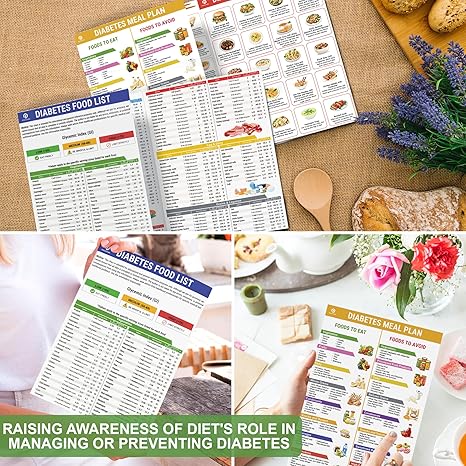 🔥Het försäljning 50 % RABATT🎁Lista över livsmedel för diabetiker och måltidsplanerare