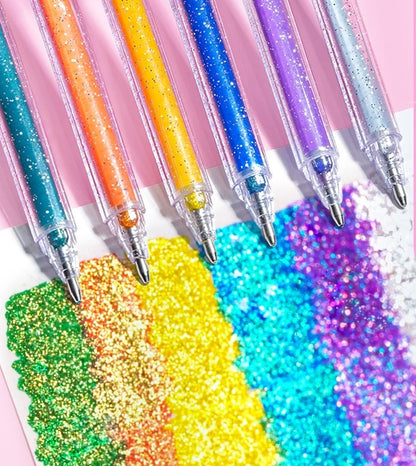 💥 Sidste dag! Specialudsalg 🎁Glitter Gelpen Sæt – Glat skrivning