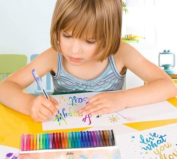 💥 Sidste dag! Specialudsalg 🎁Glitter Gelpen Sæt – Glat skrivning