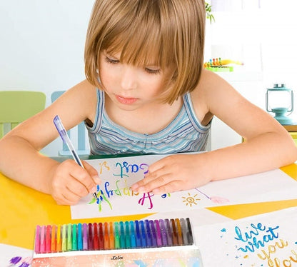 💥 Sidste dag! Specialudsalg 🎁Glitter Gelpen Sæt – Glat skrivning