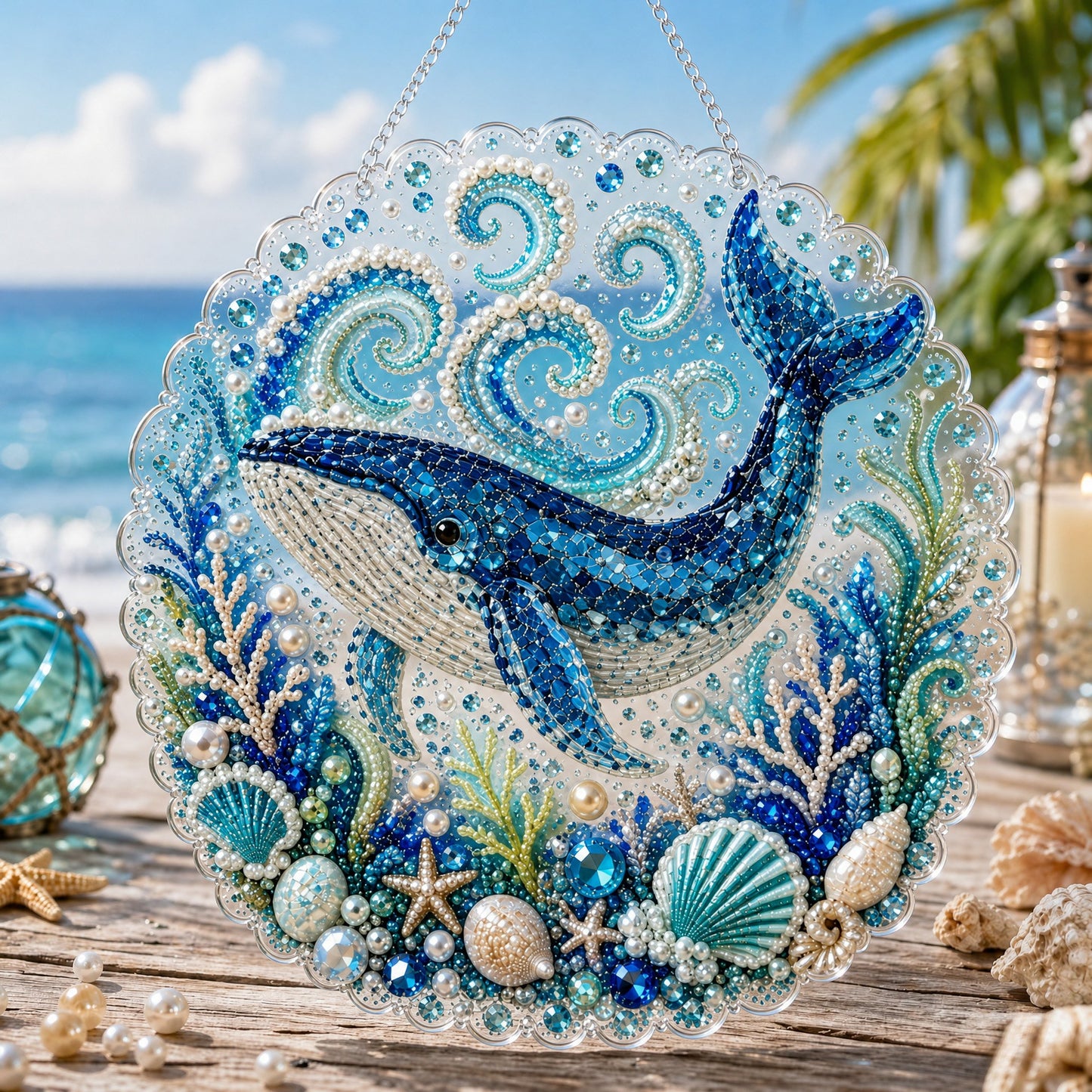 🔥 🌊✨Ocean Pearl Art DIY Hanging Ornament Kit