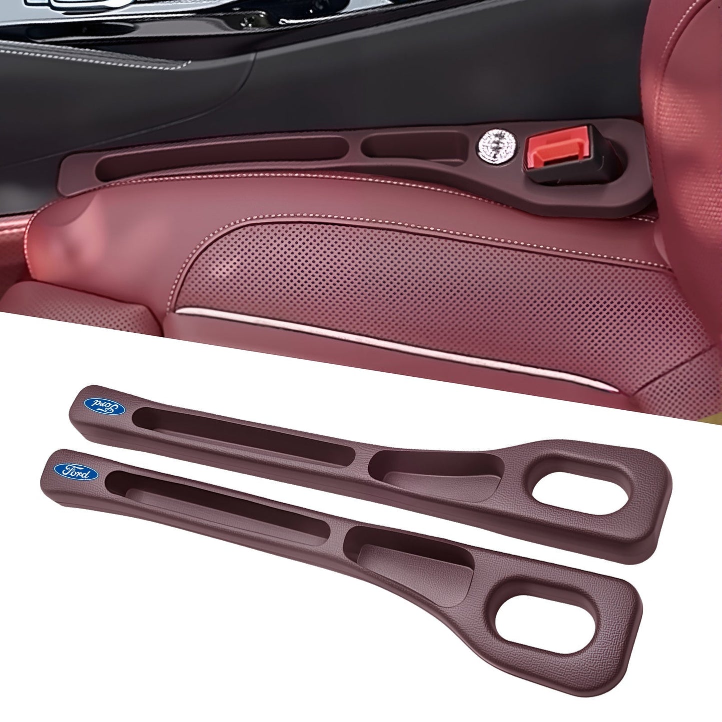 Eptchn Dual-Slot Car Seat Gap Organizer