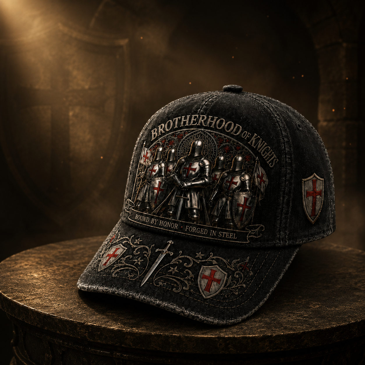 ⚔️ Bound By Honor Forged In Steel – Knights Templar Cap – fairyja