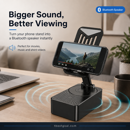 Gavevalg - 3 i 1 - Trådløs Bluetooth-højttaler, opladningsstation, telefonholde