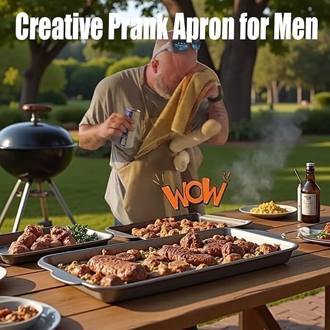 🔥 „Chefkok“-forklæde — den grillgave, ingen havde regnet med