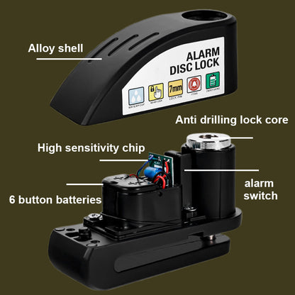 🔒 Motorcycle Anti-theft Alarm Disc Lock 🏍️The Ultimate Anti-Theft Lock – taechrixy