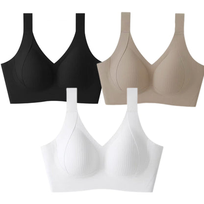🔥Ribbad justerbar BH utan bygel för kvinnor