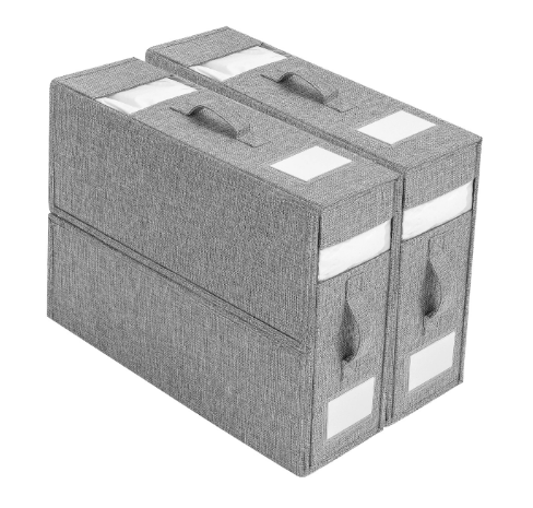 Multifunktionella förvaringspåsar Dammtät förvaringslåda för sängkläder, täcken och filtar