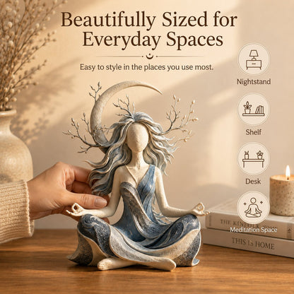 🧘 Skulptur til fredfyldt meditation | Fredfyldt boligindretningspynt