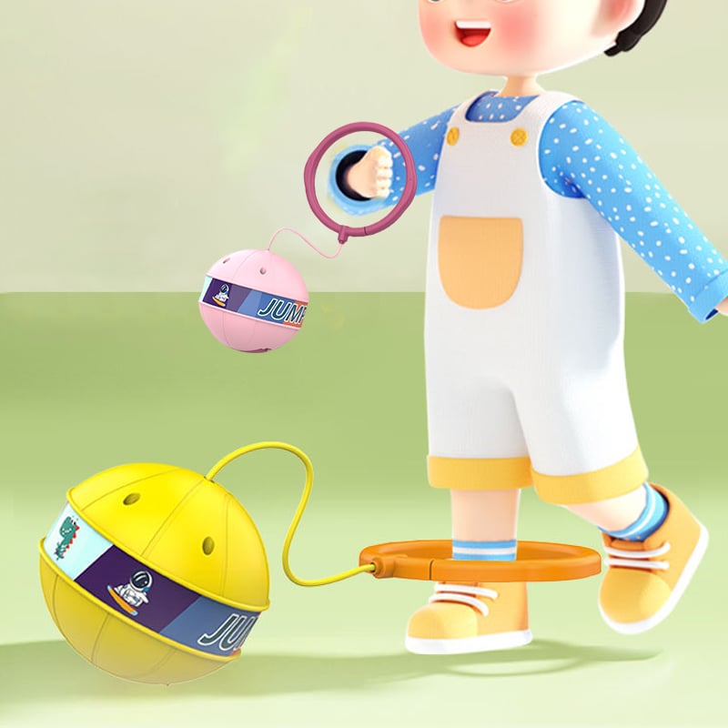 Glödande studsande boll