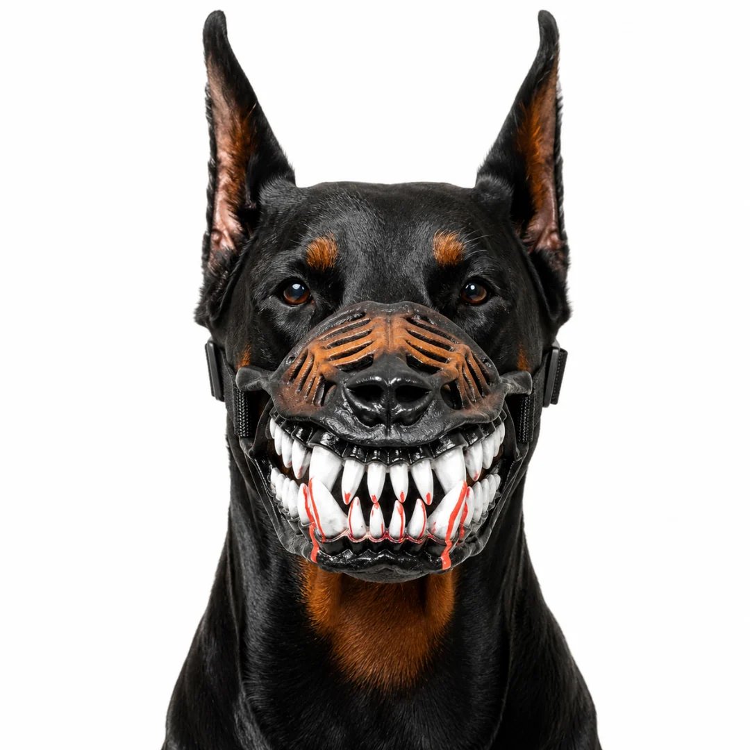 🐺 Halloween Monster Hundekostume Mundkurv – Uhyggeligt Latex Kæledyrsfesttilbehør🐺