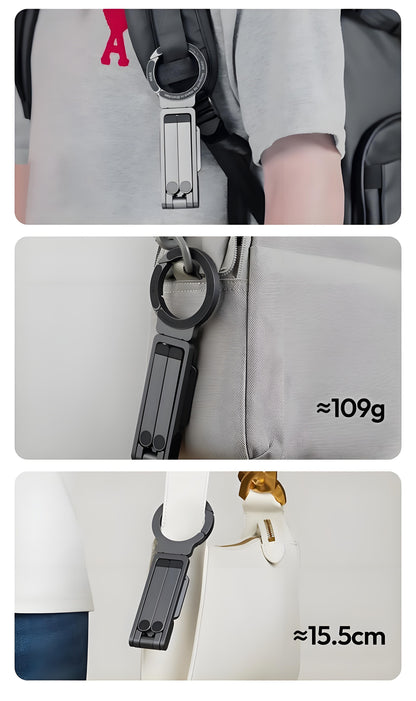 Magnetiskt telefonstativ för iPhone, MA38 Bärbar telefonhållare Ministativ för Magsafe med dubbelsidig stark magnetisk 1/4'' Arri-lokaliseringshål Hopfällbar krok