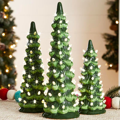 🎁🎄Retro handmålade bordsjulgranar (⏰Begränsat antal tillgängliga)