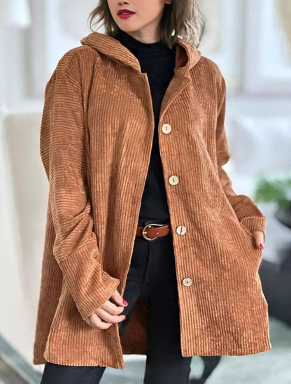 🧥 Årets Eksklusive Fløjlsjakke 2026 🍂 – Luksuriøs Corduroy Overshirt Med Hætte