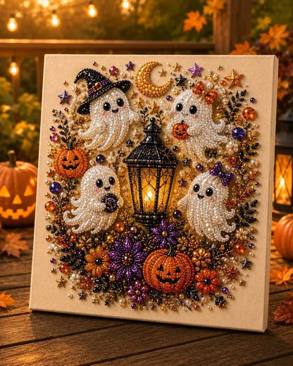 👻🎃3D Pearl Art Halloween DIY Kit – Spooky Diamond Painting, All-in-One Supplies
