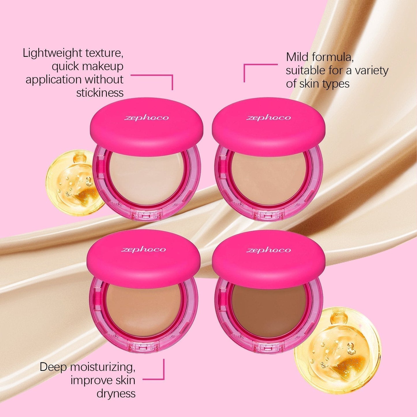 🔥Sista dagens rabatt 49% rabatt - Peptide Bounce Balm Foundation