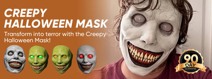 🎃👻 Uhyggelig gyser-Halloweenmask