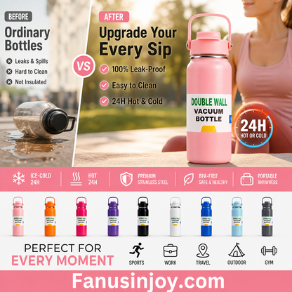 🥳2026 HOT SALE🥳💞50K+ SOLD!🎒🫖 50% OFF! Stainless Steel Vacuum Tumbler – – betifull