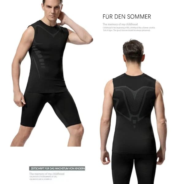 🔥Ionic Shaping Vest – Kompression og afkøling – Figurformende og ærmeløs – Usynlig under tøjet