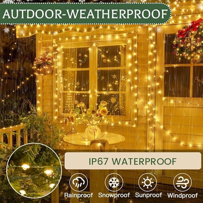 🎄Tidig julkampanj 50% RABATT🎁Ljusslinga av koppartråd för smällare