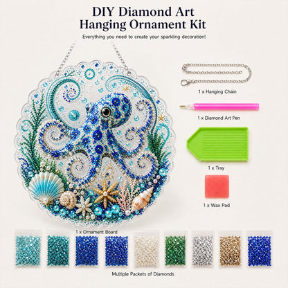 🔥 🌊✨Ocean Pearl Art DIY Hanging Ornament Kit