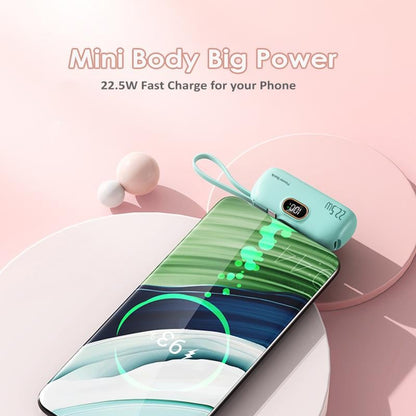 🔋👍5000mAh Mini Bærbar Oplader Powerbank til Telefon✨