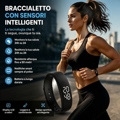 ⌚ 🏋️ SmartSense Smartband – Overvågning af fysisk aktivitet, puls og skridttæller – Ideel til fysisk aktivitet og sundhed i hverdagen