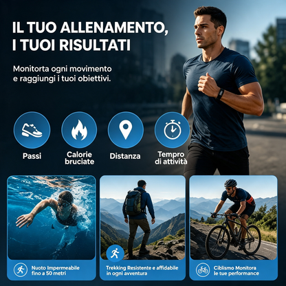 ⌚ 🏋️ SmartSense Smartband – Overvågning af fysisk aktivitet, puls og skridttæller – Ideel til fysisk aktivitet og sundhed i hverdagen