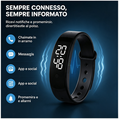 ⌚ 🏋️ SmartSense Smartband – Overvågning af fysisk aktivitet, puls og skridttæller – Ideel til fysisk aktivitet og sundhed i hverdagen
