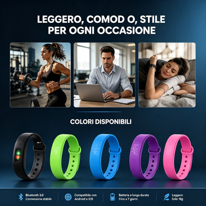 ⌚ 🏋️ SmartSense Smartband – Overvågning af fysisk aktivitet, puls og skridttæller – Ideel til fysisk aktivitet og sundhed i hverdagen