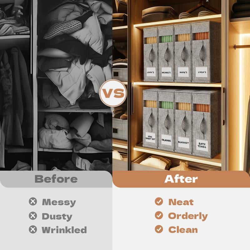 Multifunktionella förvaringspåsar Dammtät förvaringslåda för sängkläder, täcken och filtar