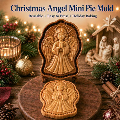 ✝️ Faith & Nativity-kollektion af mini-tærteforme til jul | Genanvendelige prægede forme til at forme detaljerede tærter med den bedende Jesus, krybbestallen og meget mere🥧✨