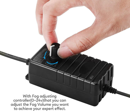 ⏰💨 12-LED Ultrasonic Mist Maker Fogger – Creates cool mist & colourful light – Perfect for humidifiers, fountains or Halloween decor – runs quietly in water 💧✨