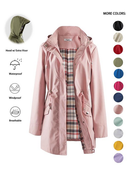 🧥💦Damechic. Let. Vandtæt jakke🍃 - Slip stil og holdbarhed løs i enhver storm