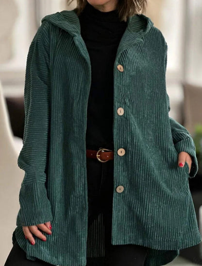 🧥 Årets Eksklusive Fløjlsjakke 2026 🍂 – Luksuriøs Corduroy Overshirt Med Hætte