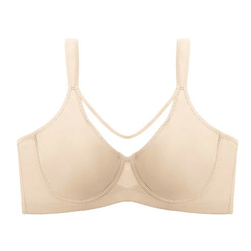 Elegant, gennemsigtig, heldækkende plus size-bh til kvinde