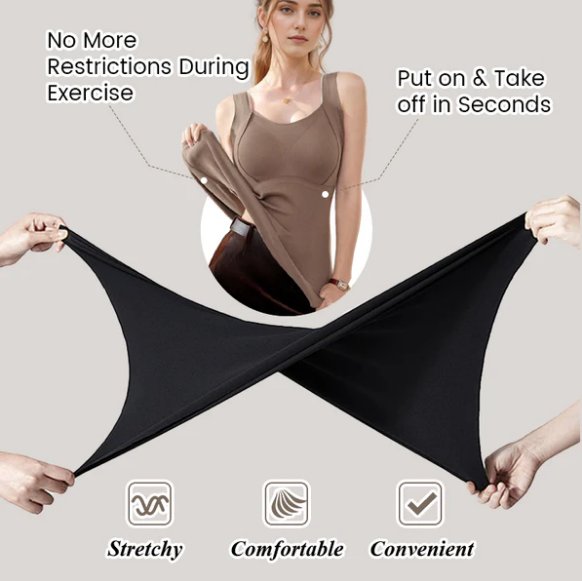 💖Black Friday Storrea 49% RABATT🌹[Kvinnors present] Termo linnen med inbyggd BH för kvinnor