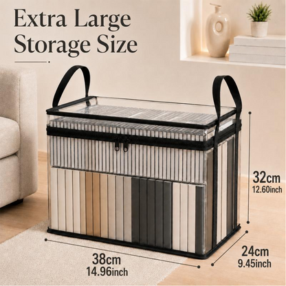 💕Transparent opbevaringstaske – Stor, støv- og fugttæt med håndtag✨ Ultimativ alt-i-en-organisator til tøj, legetøj, bøger, tøjdyr og absolut alt! 🧸📚👕