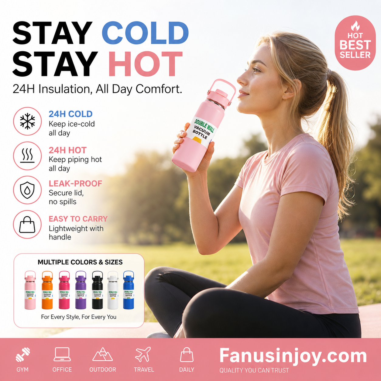 🥳2026 HOT SALE🥳💞50K+ SOLD!🎒🫖 50% OFF! Stainless Steel Vacuum Tumbler – – betifull
