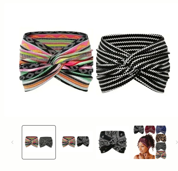 Elastiskt brett pannband för kvinnor