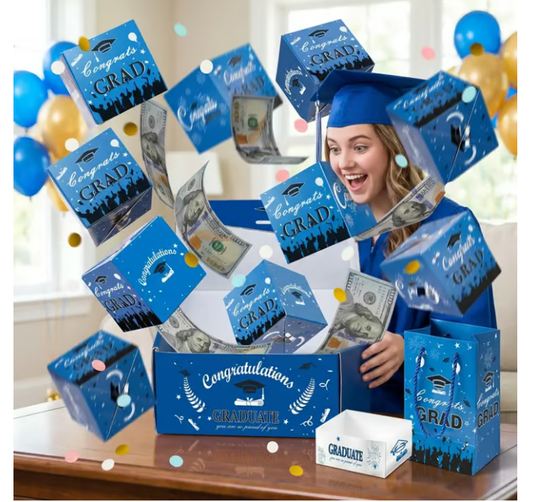 🎓 Gør deres dimission i 2026 uforglemmelig – Den ultimative pop-up-gaveæske med en overraskelse! 🎓